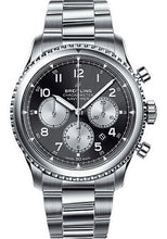 Load image into Gallery viewer, Breitling Aviator 8 B01 Chronograph 43 Watch - Steel Case - Black Dial - Steel Professional III Bracelet - AB0117131B1A1 - Luxury Time NYC