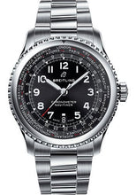 Load image into Gallery viewer, Breitling Aviator 8 B35 Automatic Unitime 43 Watch - Steel Case - Black Dial - Steel Professional III Bracelet - AB3521U41B1A1 - Luxury Time NYC
