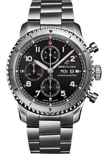 Load image into Gallery viewer, Breitling Aviator 8 Chronograph 43 Watch - Stainless Steel - Black Dial - Metal Bracelet - A13316101B1A1 - Luxury Time NYC