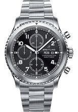 Load image into Gallery viewer, Breitling Aviator 8 Chronograph 43 Watch - Steel Case - Black Dial - Steel Professional III Bracelet - A13314101B1A1 - Luxury Time NYC