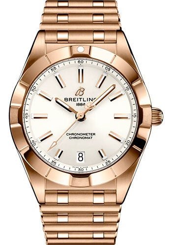 breitling white gold