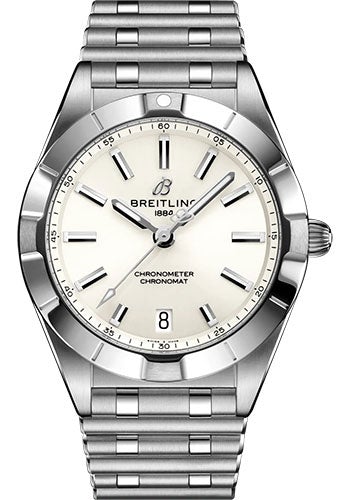 Breitling Chronomat 32 Watch - Stainless Steel - White Dial - Metal Bracelet - A77310101A2A1 - Luxury Time NYC