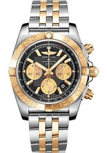 Load image into Gallery viewer, Breitling Chronomat 44 Watch - Steel &amp; Gold - Onyx Black Dial - Steel And Gold Bracelet - CB0110121B1C1 - Luxury Time NYC