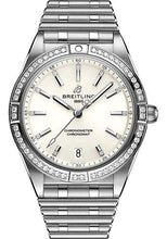 Load image into Gallery viewer, Breitling Chronomat Automatic 36 Watch - Stainless Steel (Gem-set) - White Diamond Dial - Metal Bracelet - A10380591A1A1 - Luxury Time NYC