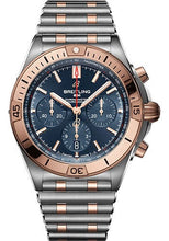 Load image into Gallery viewer, Breitling Chronomat B01 42 Watch - Steel and 18K Red Gold - Blue Dial - Metal Bracelet - UB0134101C1U1 - Luxury Time NYC