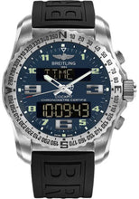 Load image into Gallery viewer, Breitling Cockpit B50 Watch - 46mm Titanium Case - Air Force Blue Dial - Black Diver Pro III Strap - EB501019/C904/155S/E20DSA.2 - Luxury Time NYC