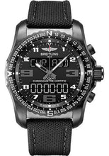 Load image into Gallery viewer, Breitling Cockpit B50 Watch - Black Titanium - Volcano Black Dial - Black Military Strap - Tang Buckle - VB5010221B1W1 - Luxury Time NYC