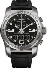 Load image into Gallery viewer, Breitling Cockpit B50 Watch - Titanium - Volcano Black Dial - Black Diver Pro III Strap - Folding Buckle - EB5010221B1S1 - Luxury Time NYC