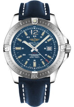 Load image into Gallery viewer, Breitling Colt Automatic Watch - 44mm Steel Case - Mariner Blue Dial - Blue Leather Strap - A1738811/C906/105X/A20BA.1 - Luxury Time NYC