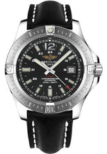 Load image into Gallery viewer, Breitling Colt Automatic Watch - 44mm Steel Case - Volcano Black Dial - Black Leather Strap - A1738811/BD44/435X/A20BA.1 - Luxury Time NYC