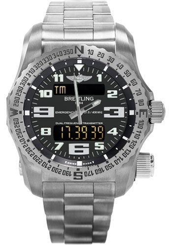 Breitling emergency black on sale titanium