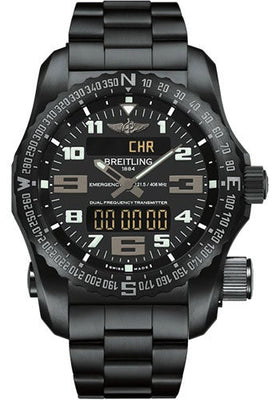 Breitling Emergency Watch - Black Titanium - Volcano Black Dial - Black Titanium Bracelet - V7632522/BC46/159V - Luxury Time NYC