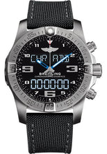 Load image into Gallery viewer, Breitling Exospace B55 Watch - Titanium - Volcano Black Dial - Black Military Strap - Tang Buckle - EB5510H2/BE79/100W/A20BASA.1 - Luxury Time NYC