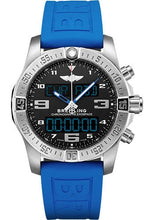 Load image into Gallery viewer, Breitling Exospace B55 Watch - Titanium - Volcano Black Dial - Blue And Black Rubber Strap - Folding Buckle - EB5510H21B1S1 - Luxury Time NYC