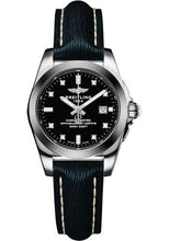 Load image into Gallery viewer, Breitling Galactic 29 Sleek Watch - Steel and Tungsten - Black Diamond Dial - Blue Calfskin Leather Strap - Tang Buckle - W72348121B1X1 - Luxury Time NYC