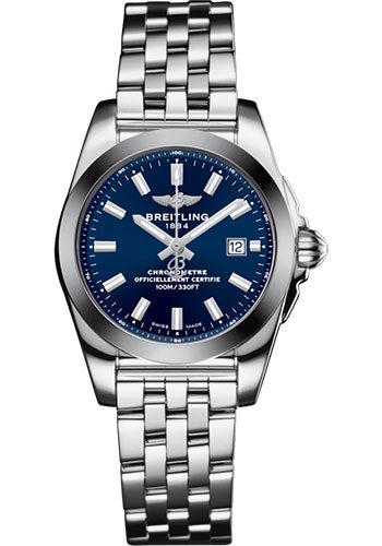 Breitling Galactic 29 Sleek Watch - Steel - Horizon Blue Dial - Steel Bracelet - W72348121C1A1 - Luxury Time NYC