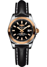 Load image into Gallery viewer, Breitling Galactic 29 Sleek Watch - Steel &amp; rose Gold - Trophy Black Dial - Black Leather Strap - Tang Buckle - C7234812/BF32/477X/A12BA.1 - Luxury Time NYC