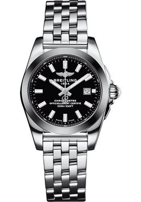 Breitling Galactic 29 Sleek Watch - Steel - Trophy Black Dial - Steel Bracelet - W72348121B2A1 - Luxury Time NYC
