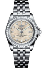 Load image into Gallery viewer, Breitling Galactic 32 Sleek Watch - Steel - Mother-Of-Pearl Diamond Dial - Steel Bracelet - A71330531A1A1 - Luxury Time NYC