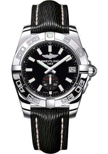 Breitling Galactic 36 Automatic Watch - Steel - Onyx Black Dial - Black Sahara Strap - A3733012/BE77/213X/A16BA.1 - Luxury Time NYC