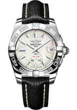 Load image into Gallery viewer, Breitling Galactic 36 Automatic Watch - Steel - Pearl Dial - Black Sahara Strap - A3733012/A716/213X/A16BA.1 - Luxury Time NYC