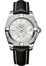 Load image into Gallery viewer, Breitling Galactic 36 Automatic Watch - Steel - Pearl Diamond Dial - Black Sahara Strap - A3733053/A717/213X/A16BA.1 - Luxury Time NYC