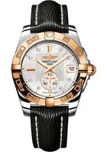 Load image into Gallery viewer, Breitling Galactic 36 Automatic Watch - Steel &amp; rose Gold - Pearl Diamond Dial - Black Sahara Strap - C3733012/A725/213X/A16BA.1 - Luxury Time NYC
