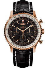 Load image into Gallery viewer, Breitling Navitimer 01 (46 mm) Watch - Red Gold - Black/Gold Dial - Black Croco Strap - Tang Buckle Limited Edition - RB0127E6/BF16/760P/R20BA.1 - Luxury Time NYC