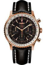 Load image into Gallery viewer, Breitling Navitimer 01 (46 mm) Watch - Red Gold - Black/Gold Dial - Black Leather Strap - Tang Buckle Limited Edition - RB0127E6/BF16/441X/R20BA.1 - Luxury Time NYC