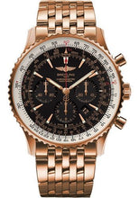 Load image into Gallery viewer, Breitling Navitimer 01 (46 mm) Watch - Red Gold - Black/Gold Dial - Red Gold Bracelet Limited Edition - RB0127E6/BF16/443R - Luxury Time NYC