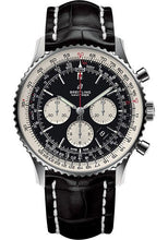 Load image into Gallery viewer, Breitling Navitimer 1 B01 Chronograph 46 Watch - Steel Case - Black Dial - Black Croco Strap - AB0127211B1P1 - Luxury Time NYC