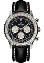 Load image into Gallery viewer, Breitling Navitimer 1 B01 Chronograph 46 Watch - Steel Case - Black Dial - Black Leather Strap - AB0127211B1X1 - Luxury Time NYC