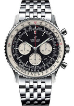 Load image into Gallery viewer, Breitling Navitimer 1 B01 Chronograph 46 Watch - Steel Case - Black Dial - Steel Navitimer Bracelet - AB0127211B1A1 - Luxury Time NYC