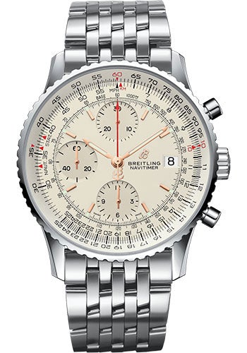 Breitling Navitimer Chronograph 41 Watch Steel Case Mercury