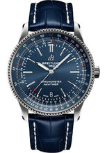 Load image into Gallery viewer, Breitling Navitimer Automatic 41 Watch - Stainless Steel - Blue Dial - Blue Alligator Leather Strap - Folding Buckle - A17326161C1P4 - Luxury Time NYC