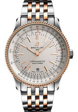 Load image into Gallery viewer, Breitling Navitimer Automatic 41 Watch - Steel and 18K Red Gold - Silver Dial - Metal Bracelet - U17326211G1U1 - Luxury Time NYC