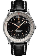 Load image into Gallery viewer, Breitling Navitimer Automatic 41 Watch - Steel - Black Dial - Black Croco Strap - Tang Buckle - A17326211B1P1 - Luxury Time NYC