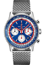 Load image into Gallery viewer, Breitling Navitimer B01 Chronograph 43 Pan Am Watch - Steel - Blue Dial - Steel Bracelet - AB01212B1C1A1 - Luxury Time NYC