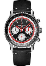 Load image into Gallery viewer, Breitling Navitimer B01 Chronograph 43 Swissair Watch - Steel - Black Dial - Black Nubuck Strap - Tang Buckle - AB01211B1B1X1 - Luxury Time NYC