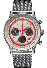 Load image into Gallery viewer, Breitling Navitimer B01 Chronograph 43 TWA Watch - Steel - White Dial - Steel Bracelet - AB01219A1G1A1 - Luxury Time NYC