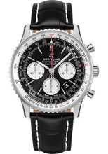 Load image into Gallery viewer, Breitling Navitimer B01 Chronograph 43 Watch - Steel - Black Dial - Black Croco Strap - Folding Buckle - AB0121211B1P2 - Luxury Time NYC