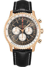 Load image into Gallery viewer, Breitling Navitimer B01 Chronograph 46 Watch - 18k Red Gold - Anthracite Dial - Black Croco Strap - Folding Buckle - RB0127121F1P2 - Luxury Time NYC