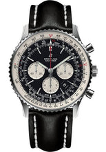 Load image into Gallery viewer, Breitling Navitimer B01 Chronograph 46 Watch - Steel - Black Dial - Black Leather Strap - Folding Buckle - AB0127211B1X2 - Luxury Time NYC