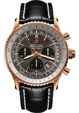 Load image into Gallery viewer, Breitling Navitimer B03 Chronograph Rattrapante 45 Watch - 18K Red Gold - Anthracite Dial - Black Alligator Leather Strap - Tang Buckle - RB0311E61F1P1 - Luxury Time NYC