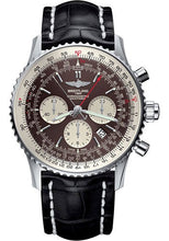 Load image into Gallery viewer, Breitling Navitimer B03 Chronograph Rattrapante 45 Watch - Steel - Panamerican Bronze Dial - Black Croco Strap - Folding Buckle - AB031021/Q615/761P/A20D.1 - Luxury Time NYC