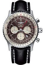 Load image into Gallery viewer, Breitling Navitimer B03 Chronograph Rattrapante 45 Watch - Steel - Panamerican Bronze Dial - Black Leather Strap - Tang Buckle - AB031021/Q615/441X/A20BA.1 - Luxury Time NYC