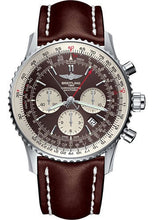 Load image into Gallery viewer, Breitling Navitimer B03 Chronograph Rattrapante 45 Watch - Steel - Panamerican Bronze Dial - Brown Leather Strap - Tang Buckle - AB031021/Q615/443X/A20BA.1 - Luxury Time NYC