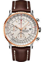 Load image into Gallery viewer, Breitling Navitimer Chronograph 41 Watch - Steel and 18K Red Gold - Silver Dial - Brown Calfskin Leather Strap - Folding Buckle - U13324211G1X2 - Luxury Time NYC