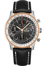 Load image into Gallery viewer, Breitling Navitimer Chronograph 41 Watch - Steel &amp; Red Gold - Black Dial - Black Leather Strap - Folding Buckle - U13324211B1X2 - Luxury Time NYC