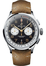 Load image into Gallery viewer, Breitling Premier B01 Chronograph 42 Norton Watch - Steel - Black Dial - Brown Leather Strap - Tang Buckle - AB0118A21B1X2 - Luxury Time NYC